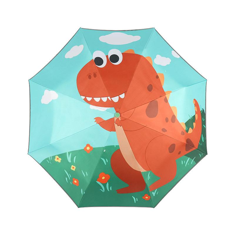 Umbrella Full Anti-rebound Umbrella Umbrella Tri-fold Folding Umbrella Primary School Student Umbrella Umbrella Umbrella