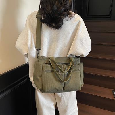 Künstlerische Umhängetasche mit großem Fassungsvermögen, minimalistischer Stil, Mehrfachtaschen-Handtasche