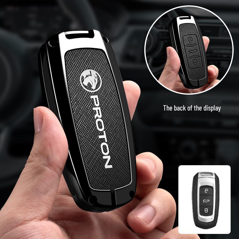 Proton X70 Key Cover: Customizable Car Key Case with Proton Logo.