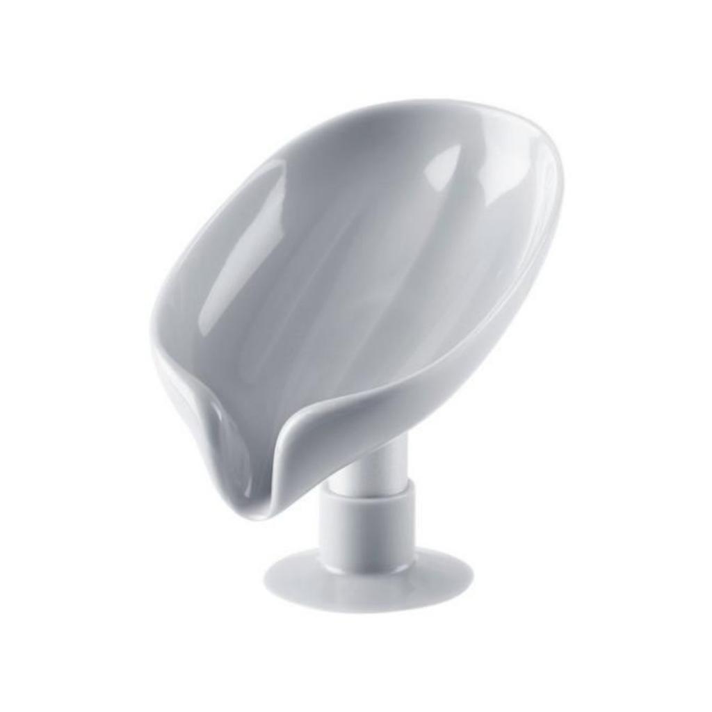 Leaf Shape Soap Box Suction Cup Tray Drying Rack Drain Soap Holder for Shower Sponge Container Kitchen Bathroom Accessories