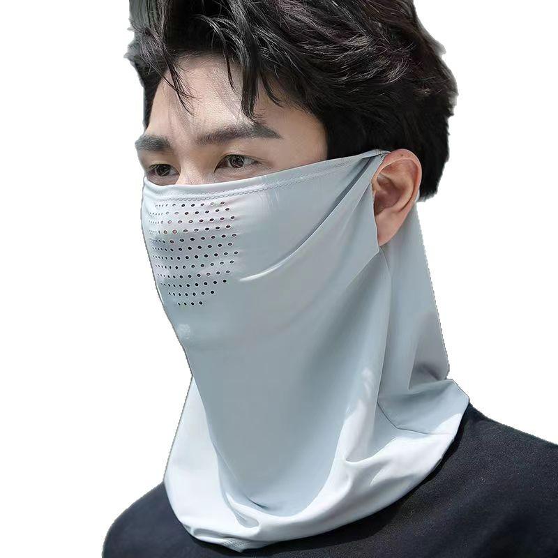 Breathable Summer Sun Protection Quick-Dry Unisex Face and Neck Gaiter with Ear Hangings