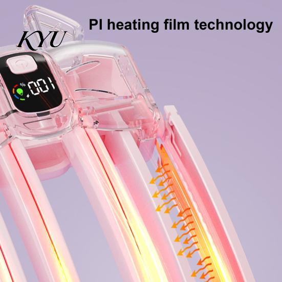 Strumento Wireless per Acconciature, Pinzetta Riscaldata per Sollevare le Radici, Display LCD, Volumizzante per Uso Domestico, Elettrico Regolabile a 2 Temperature per Frange, Capelli Lisci Sottili