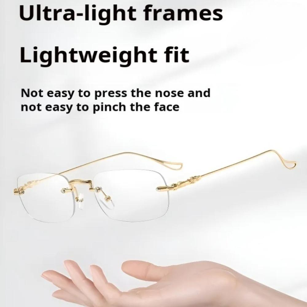 Antifatigue Lightweight Hyperopia Glasses 0 100 200 To 400 Zoom Light And Anti-Radiation Reading Glasses Anti Blue Light