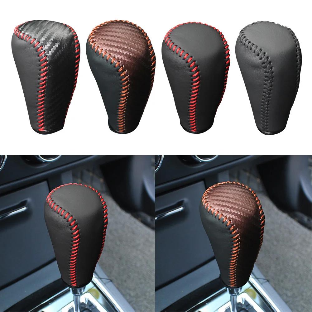 Auto-Schaltknaufabdeckung aus PU-Leder, rutschfester Griff, Schutzabdeckungen für manuelle Geschwindigkeit, für Toyota Camry RAV4