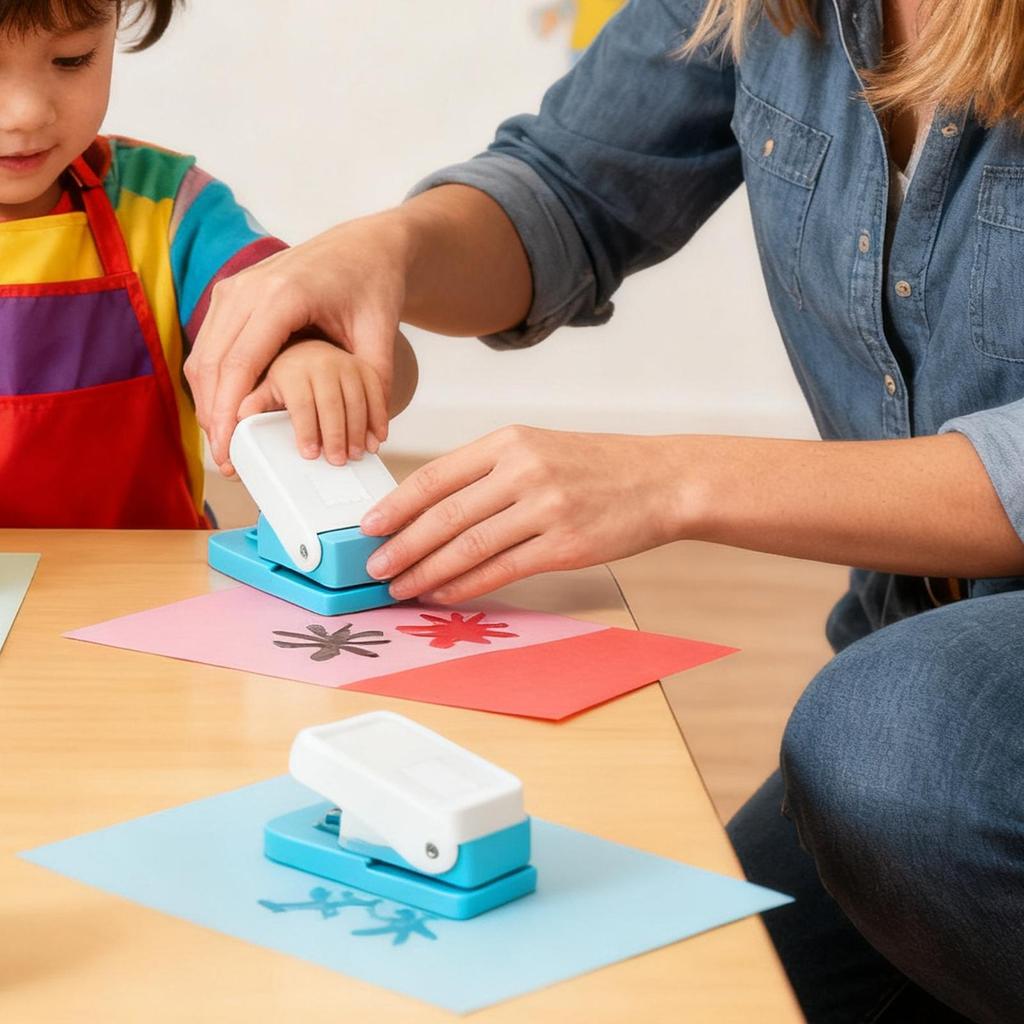 Stamp Hole Puncher Scalloped Rectangle Shape Embossing Machine  Craft Punch for Paper Scrapbooking Card Making Decoration Tool