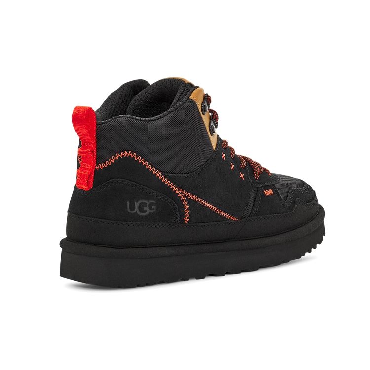UGG Highland Hi Heritage Durable Slip-Resistant High-Top Casual Fashion Sneakers Women Sneakers Black 1120096-BLK
