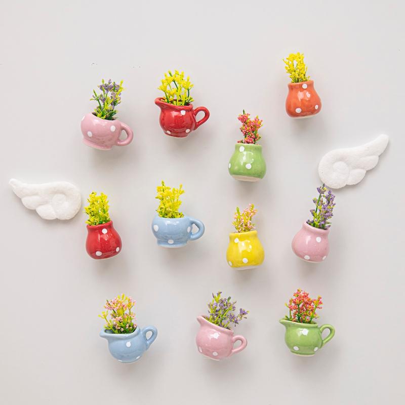 Vase Shape Refrigerator Magnets 3D Mini Magnets for Fridge Cute Fridge Magnet for Home Decoration Gift for Guests Housewarming