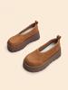 2025 Spring New Women's Shoes Comfortable Casual Shoes Shallow Platform Women's Shoes Height Increase Loafers