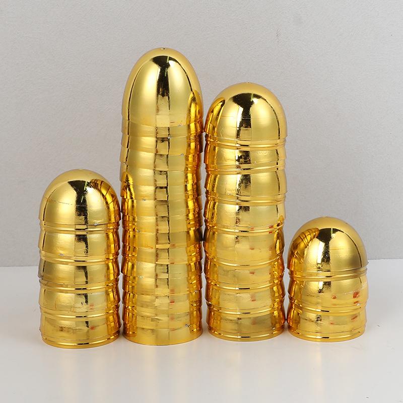 6-24pcs Golden Easter Eggs Plastic Fillable Egg Easter Egg Hunt Game Prizes Home Decoration Supplies Kids Birthday Party Favors