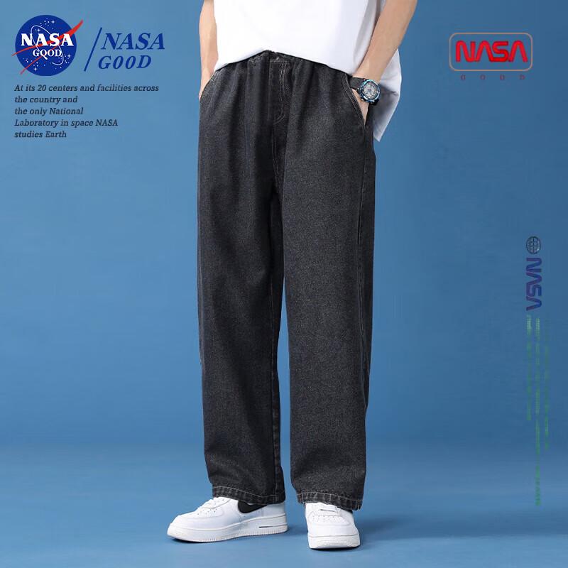 NASA GOOD Men's Casual Loose Straight Leg Jeans