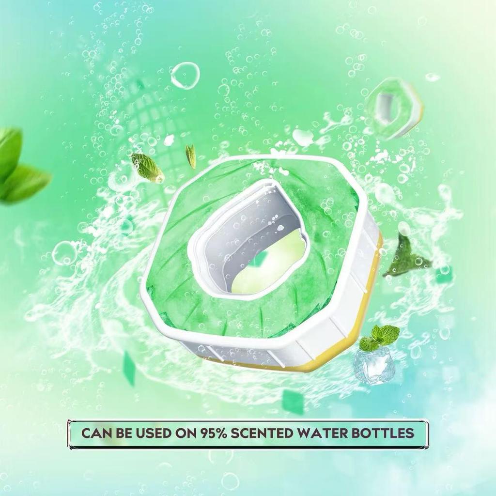Square Scented Water Cup with Zero Sugar & Calories – Extract Scent Ring for Fun, Flavorful Drinking.