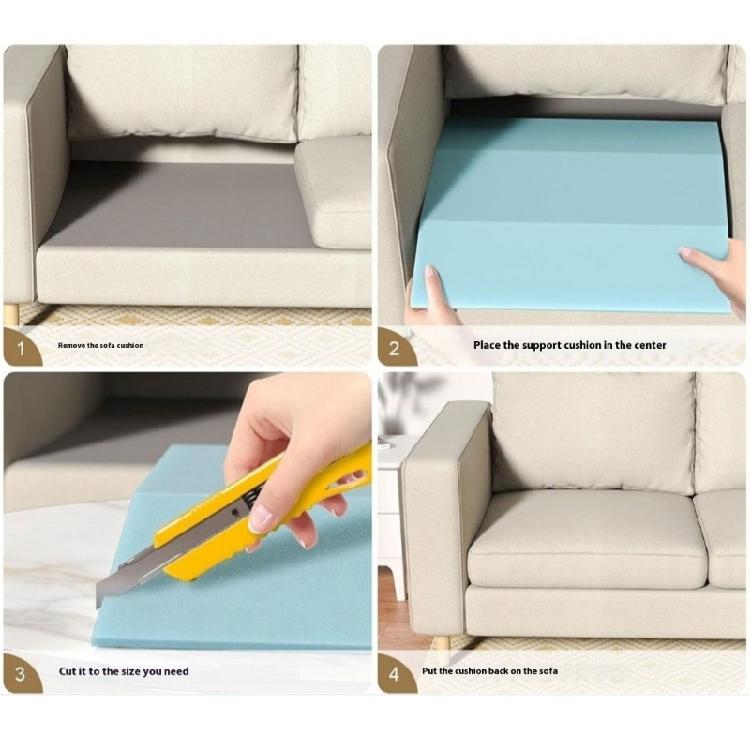 Resilients Sofa Cushion Support Insert Corrects Sagging High Density Foam Ergonomic Structure