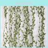 20 Meter Fresh Natural Style Artificial Vine For Home Decoration With Green Leaves