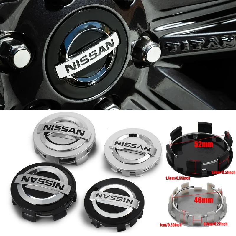 Für Nissan ArR44 Stück für Nissan Auto Radnabenkappen Qashqai J11 Juke GTR X-Trail Patrol Micra Navara Tiida Murano Sentra Leaf Felgenabdeckungen