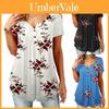 Elegant Women Floral Short Sleeve T-shirt Tops With Comfortable Loose Fit Design