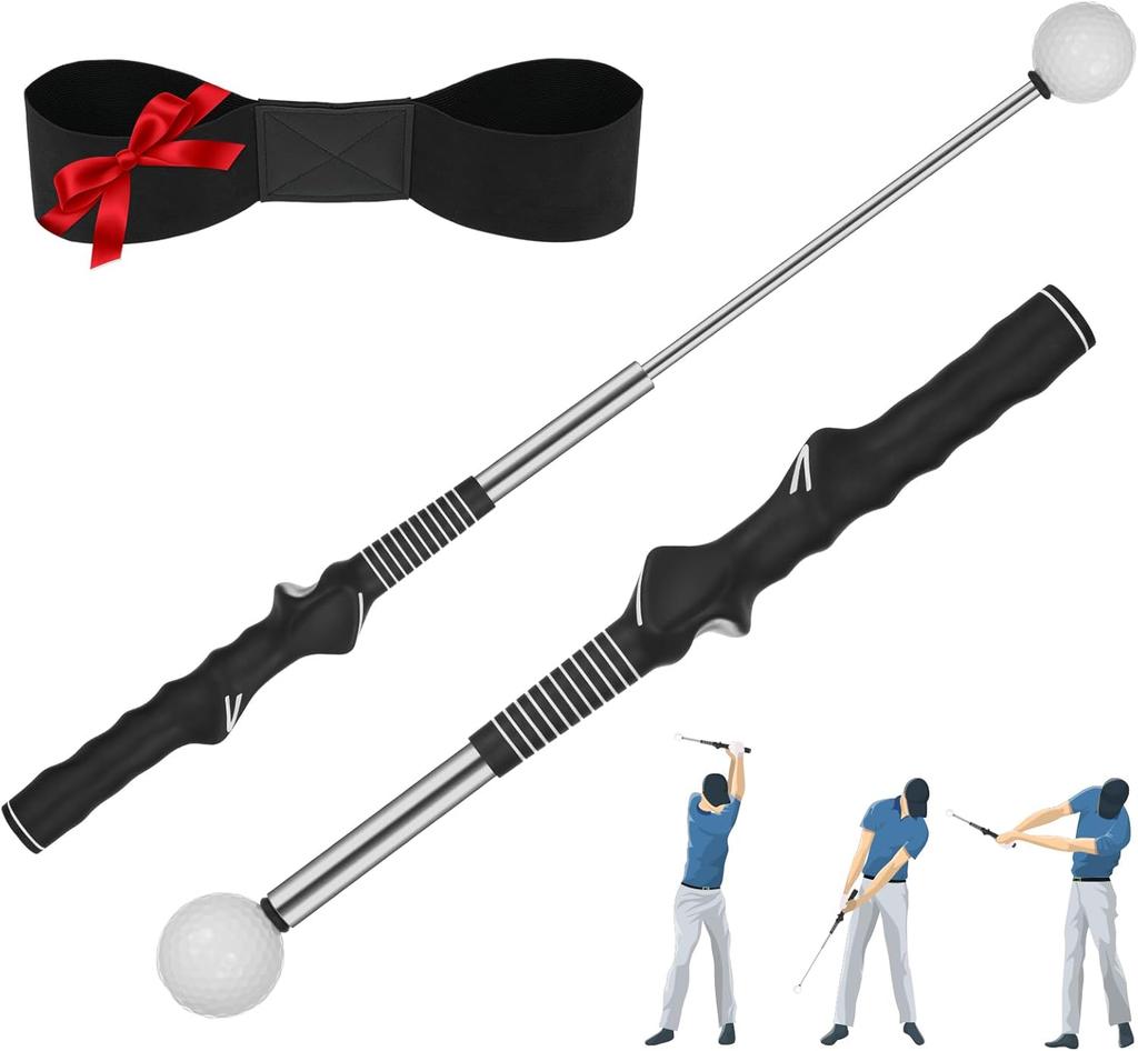 Golf Swing Retractable Stick Left Hand Swing Posture Assist Stick Left Hand Stick Correction Belt