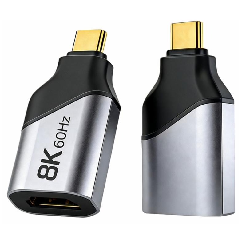 Universal USB Type C to HDTV Adapter for Smartphones Laptops Tablets with 8K60Hz 4K144Hz 2K/165HZ Resolution Support