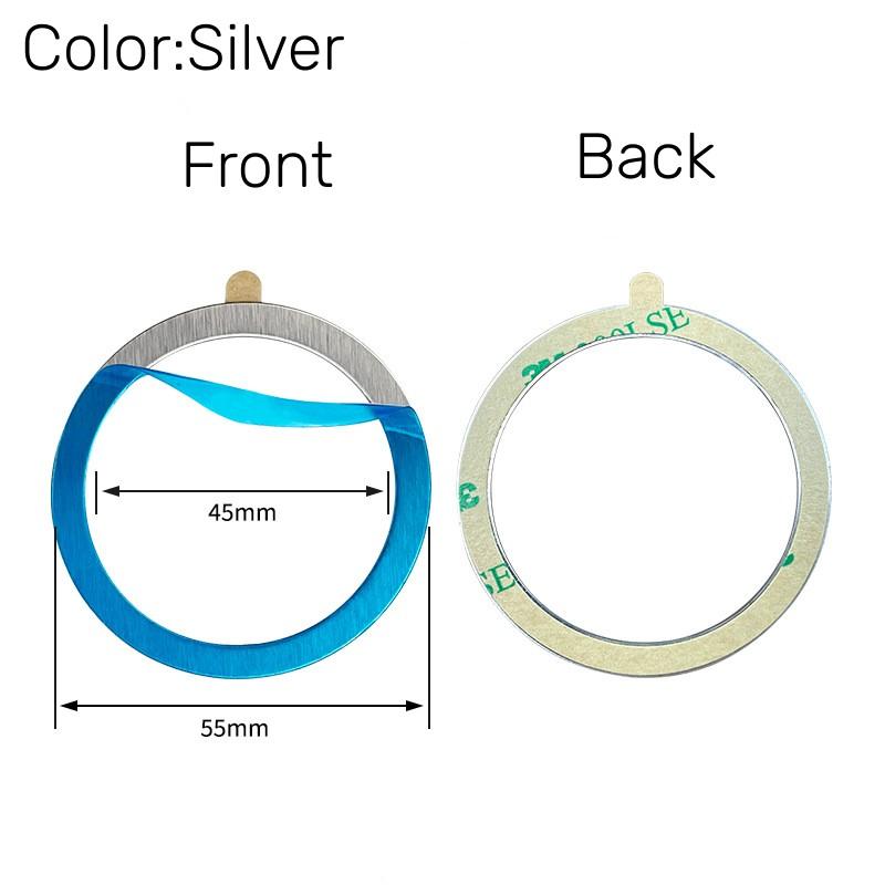 

10 шт. 55*45 мм Универсальный автомобильный магнитный держатель для телефона Металлическая магнитная пластина Кольцо Magsafe Беспроводное зарядное устройство Железная наклейка