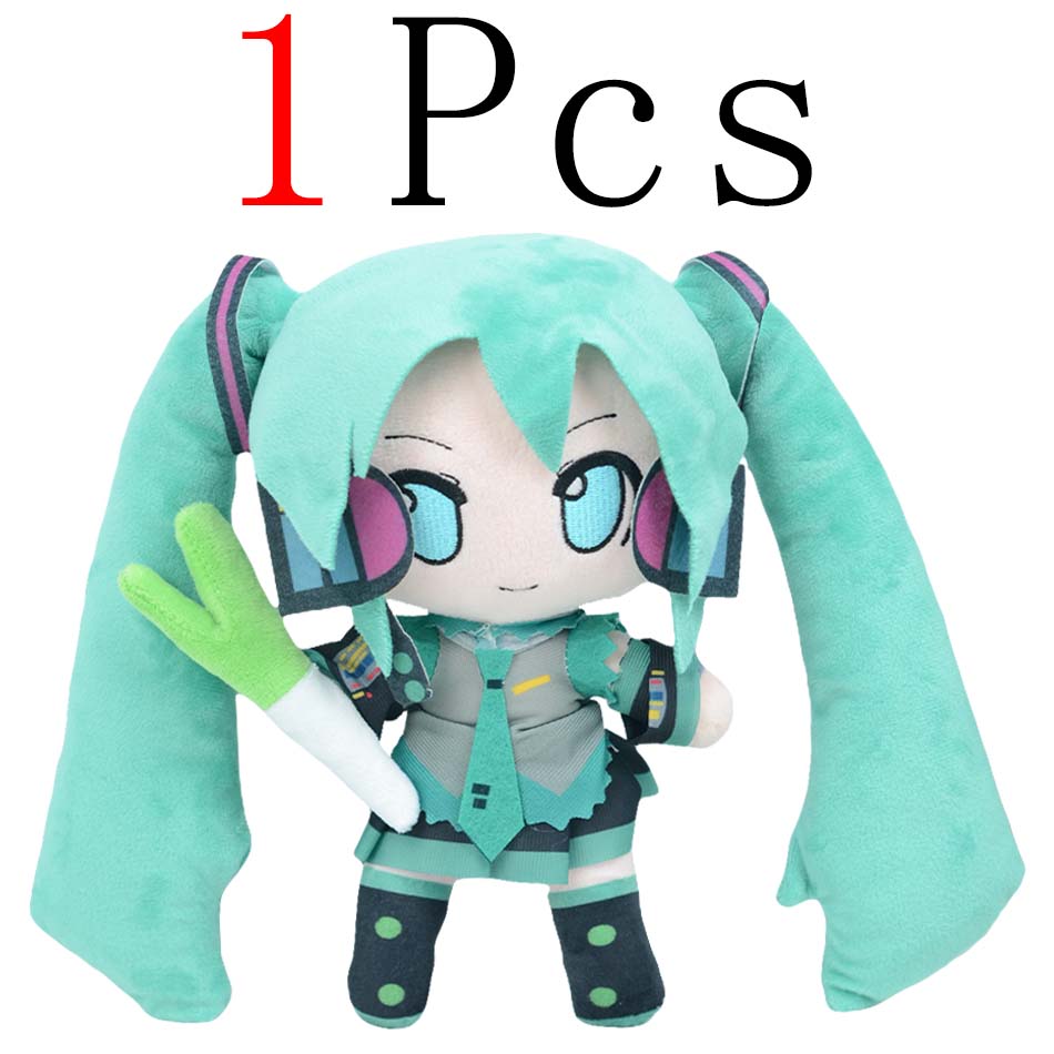 Cartoon 20cm Hatsune Miku Plush Doll Toy Anime sakura Miku snow Miku Character KawaiiSitting posture Fufu Kids Christmas Gift