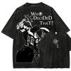 Japanese HotBlooded Anime The Seven Deadly Sins Escanor Printed TShirt Unisex Fashion Vintage Washed Cotton Tee Loose Top
