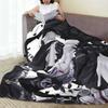 Super Warm BlanketGirls Boys Camping Cartoon Black Butler  Throw Blanket  Flannel Bedspread For Home Decor Sofa Bed Cover