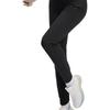 FILA Fitness Fashion Comfortable Soft Versatile Mid-Waist Tapered Knit Sports Pants Women bottoms Deep-Black A11W441602F-BK