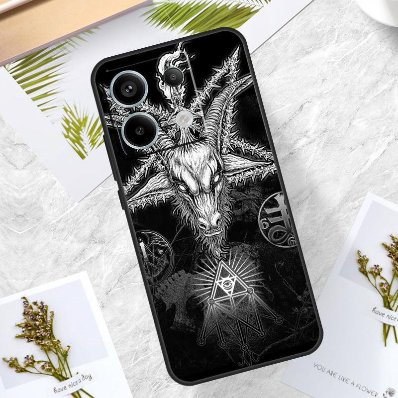 Devil Satan Case For Xiaomi Redmi Note 13 Pro 14 12 11 10 15 Pro Plus Redmi 15C 10C 12C 13C 14C 15 Cover
