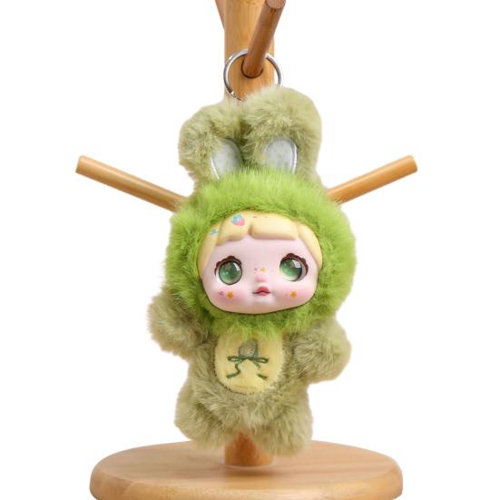 

Виниловая кукла плюшевый брелок фруктовой тематики мягкая игрушка с капюшоном 14 см милый рюкзак зелёный