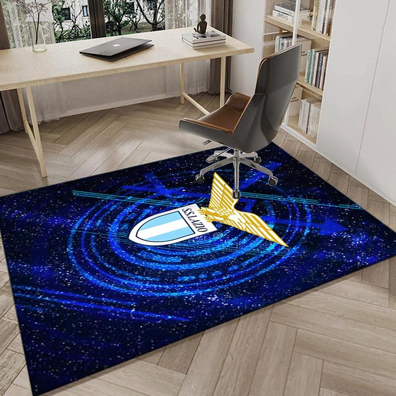 Lazio Football Club Emblem Area Rug Office rug, Chair Rug, Decor Carpet Livingroom bedroom Mat, Large Size Fan gifts Christmas gifts