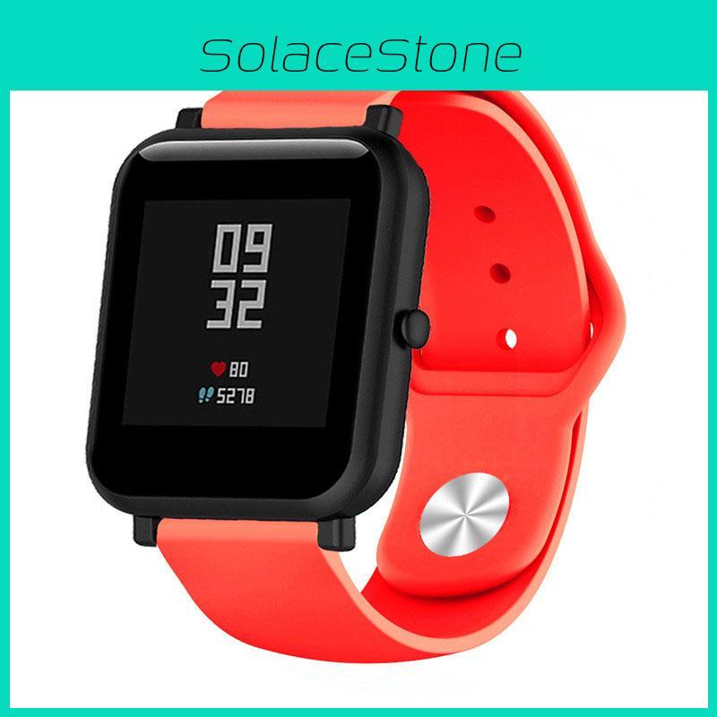Classic And Durable 20mm Soft Silicone Sport Watch Band Strap For Amazfit Bip Youth