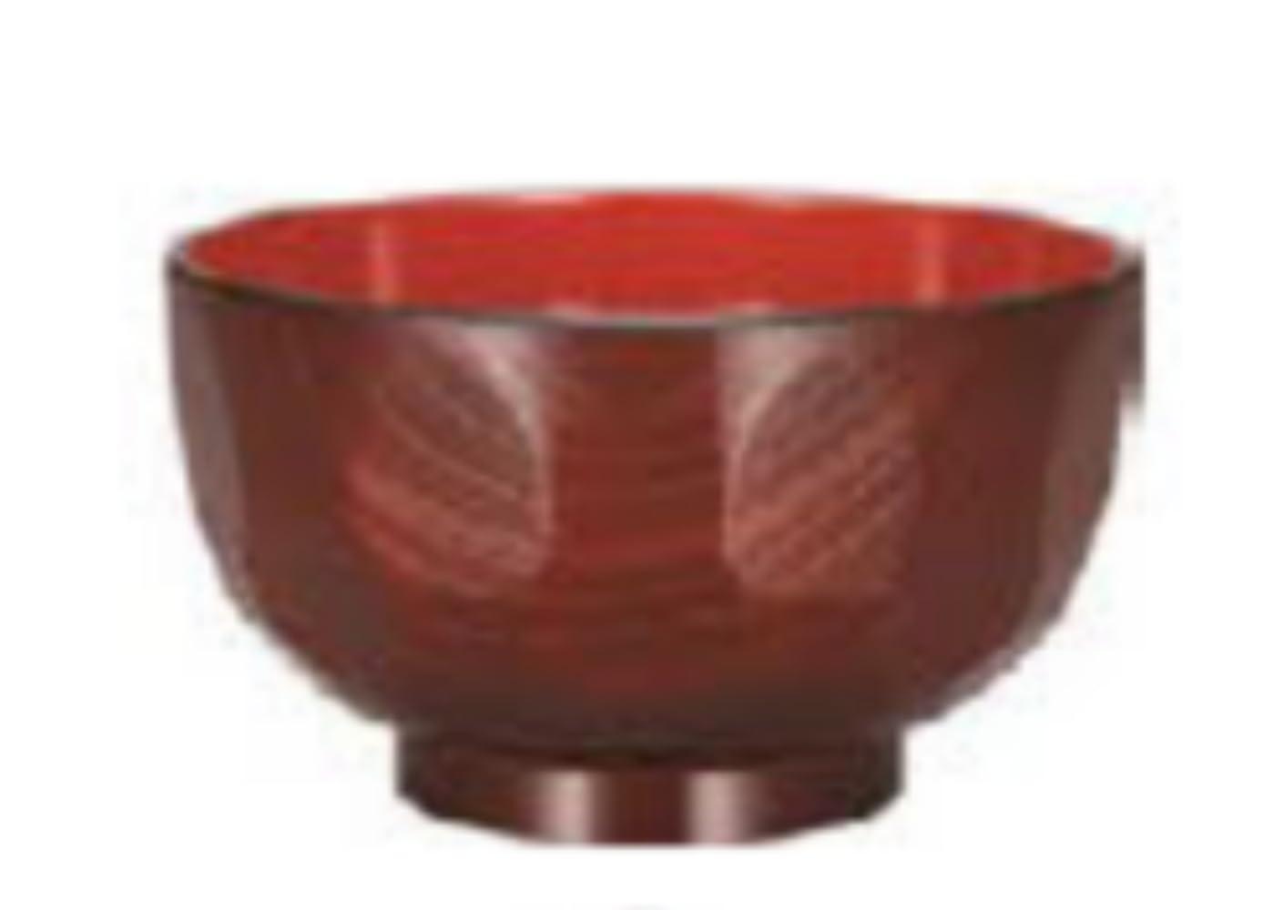 World Create Tortoiseshell Pattern Soup Red 34408 Bowl, Lacquer, Approx. 11.1 H6.9