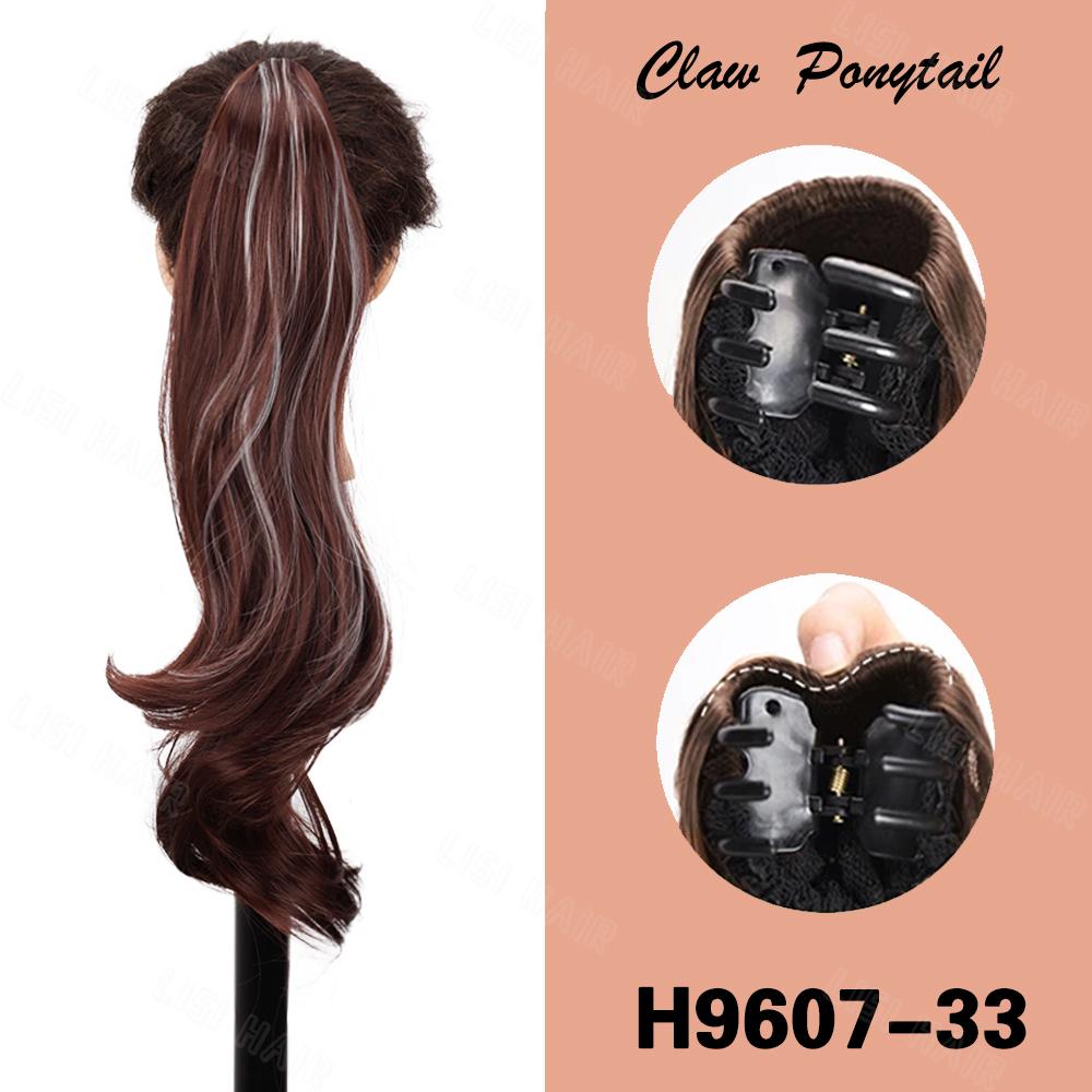 

MISS WIG Синтетический зажим с когтями в волнистом высоком хвосте, наращивание волос, длинный пушистый парик с хвостом для женщин, повседневный косплей 50cm