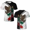 Mexican Constitution Day Men's T-shirt Street Fashion Retro Eagle Graphic Clothes Sports Casual Breathable Short Sleeve Tops