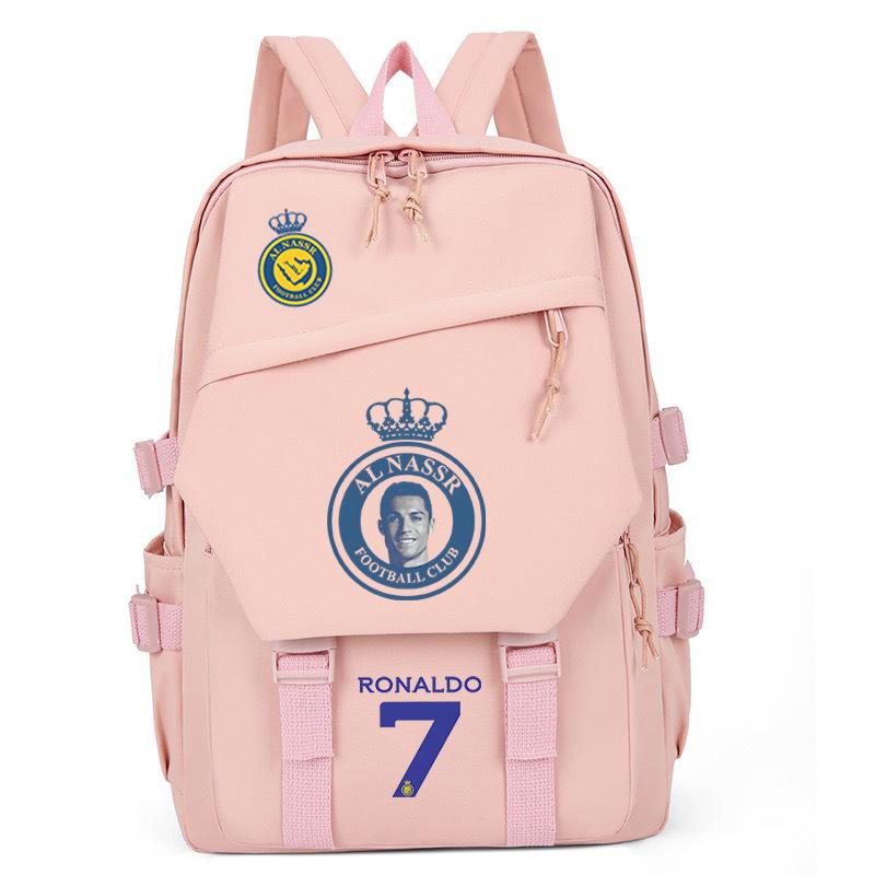 Football Player C Luo Peripheral Printing Trend Schoolbag Junior High School High School Students Large Capacity Spine Backpack