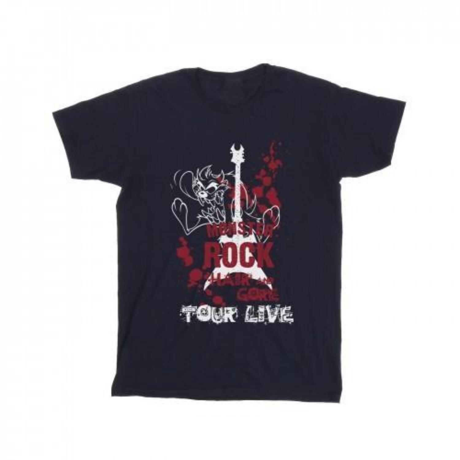 Looney Tunes Mens Taz Monster Rock T-Shirt S