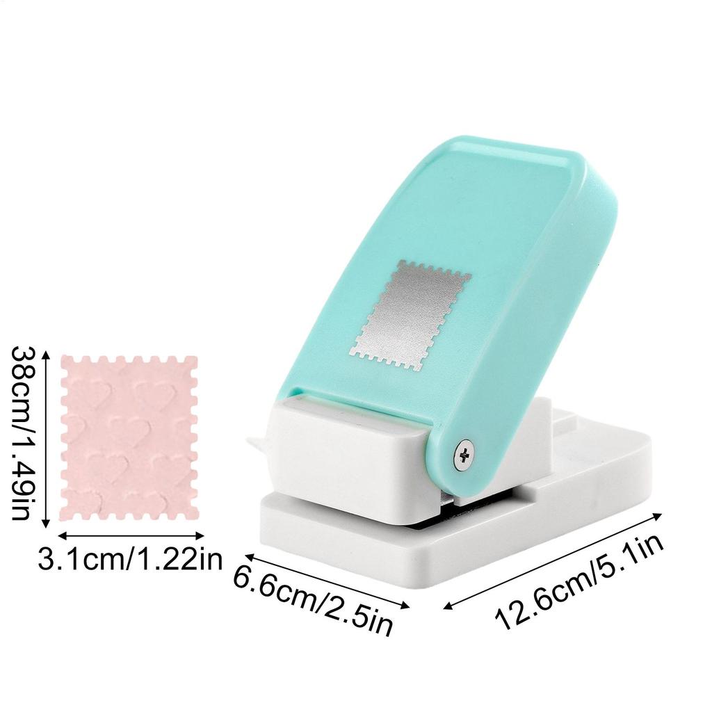 Postage Stamp Punch Lever Action Craft Punch for Paper Crafting Scrapbooking Various Materials Punching Tool