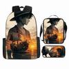 Anime Rucksack Set One Piece Naruto Schultasche für Jungen Schüler Laptop Rucksack Umhängetasche Federmäppchen 3-teilig Große Kapazität Wasserdicht