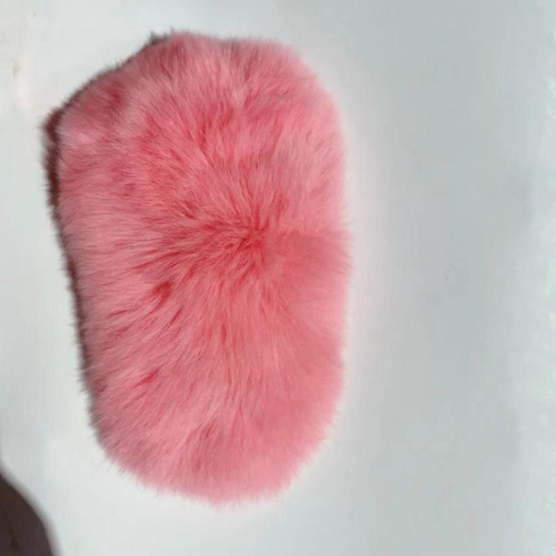 Autumn and Winter Clip Furry Hairpin Korean Super Fairy Plush Hair Accessories Rex Rabbit Fur Super Cute Fur BB Side Clip