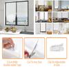 Pleated Window Blinds Temporary Window Shades Cordless Light Filtering Pleated Paper Shades Room Darkening Blind for Home Office