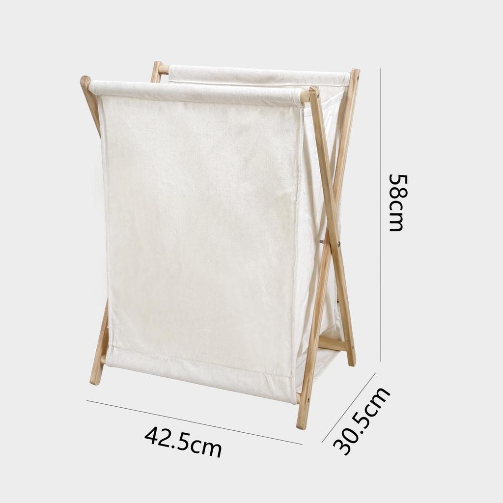 Cotton Linen Laundry Basket for Home, Balcony, Hotel, and Homestay Storage