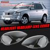 MVW1 Car Front Headlight Lens Cover For ML-Class W163 2002-2005 Clear Shell Headlamp Cover Transparent Lampshade