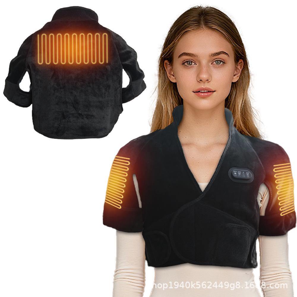 5V Electric Heating and Vibration Massage Shoulder and Neck Therapy Pad