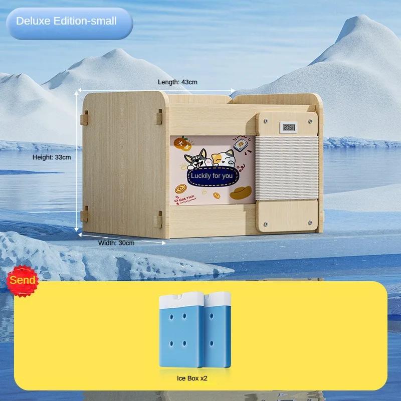 

Кошачье гнездо из цельного дерева, большой кондиционер, быстрое сцепление, летний ледяной домик для кошек, кровать для сна, устойчивое охлаждение, товары для животных, аксессуары