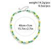Salirco Bohemian Imitation Pearl Choker Necklace Fashion Colorful Acrylic Beaded Short Necklace Women's Trend Y2K Beach Jewelry