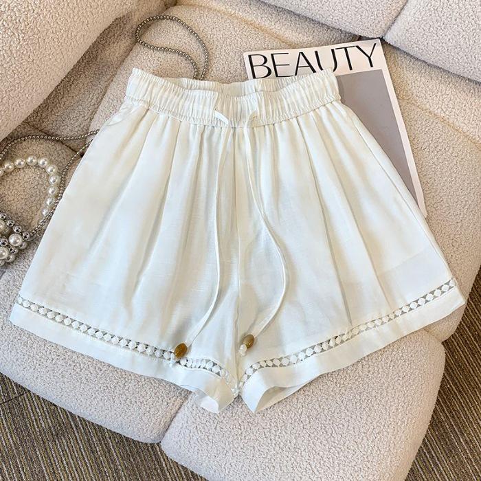 Women's Chinese Style A-line Wide-Leg Summer Sports Shorts - Slimming, Petite, Loose Fit, Thin, Five-Point Length