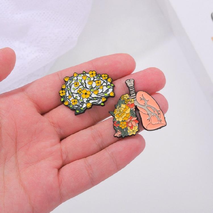 Herz Gehirn Lunge Brosche Mantel Revers Anstecknadeln Schmuck Geschenk für Freund