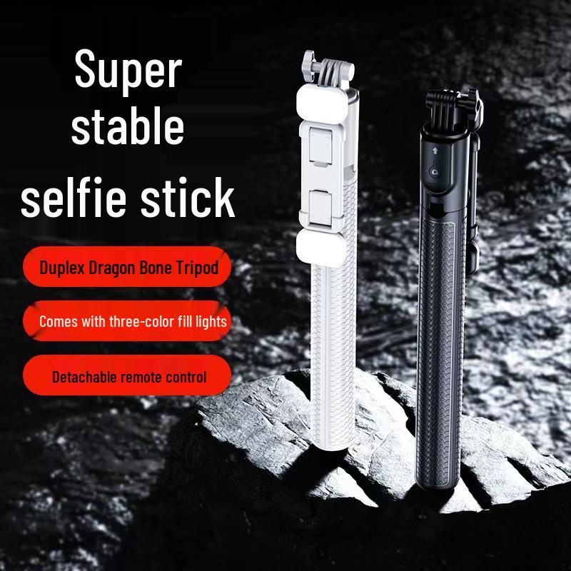 Bluetooth Selfie Stick & Tripod: Extendable Phone Holder for Live Streaming & Photography.