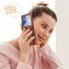 Crossbody Long Lanyard Organ Card Bag Ring Leather Phone Case for Samsung Z Flip 8 7 6 5 4 3 Shockproof Stand Slim Fit Cover