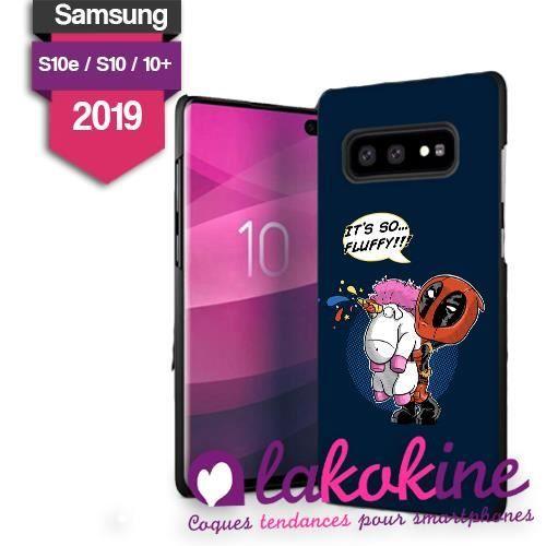 Coque Samsung Galaxie S10 Unicorne DeadPool So Fluffy