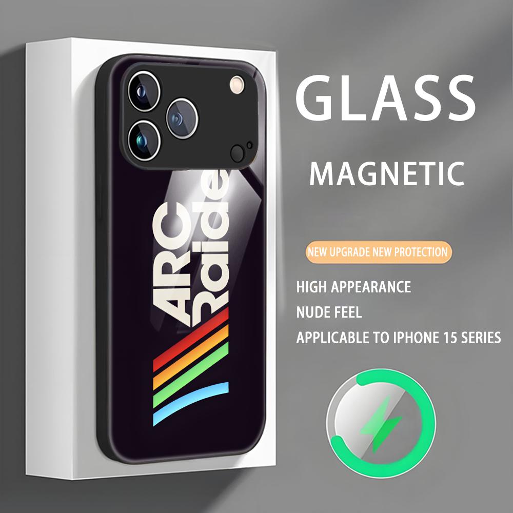 GAME ARC Raiders Handyhülle für iPhone 17, 16, 15, 14, 13, 12, 11, X, XR, XS Plus, Mini, Pro Max – Magnetische Glashülle
